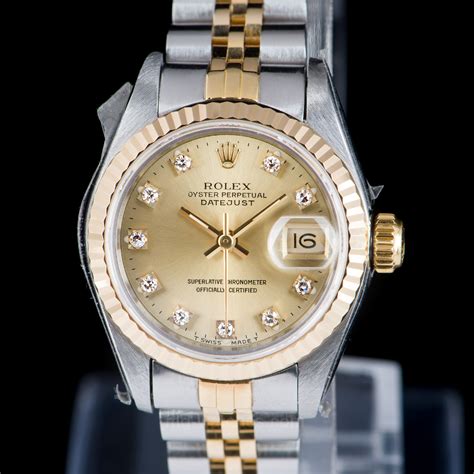 rolex datejust diamantes